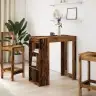 Bāra Galds Ar Plauktiem, 102X50X103,5 Cm, Inženierijas Koks Vidaxl