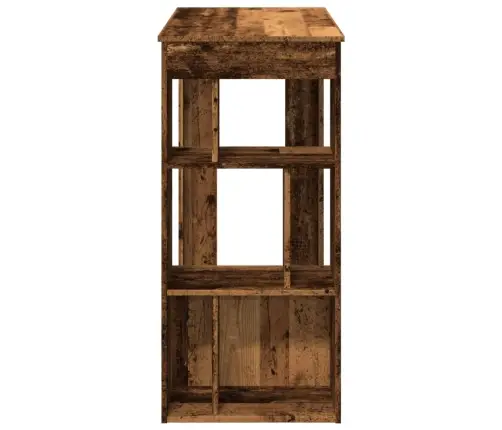 Bāra Galds Ar Plauktiem, 102X50X103,5 Cm, Inženierijas Koks Vidaxl