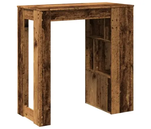 Bāra Galds Ar Plauktiem, 102X50X103,5 Cm, Inženierijas Koks Vidaxl