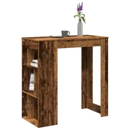 Bāra Galds Ar Plauktiem, 102X50X103,5 Cm, Inženierijas Koks Vidaxl Bāra Galds Ar Plauktiem, 102X50X103,5 Cm, Inženierijas Koks Vidaxl
