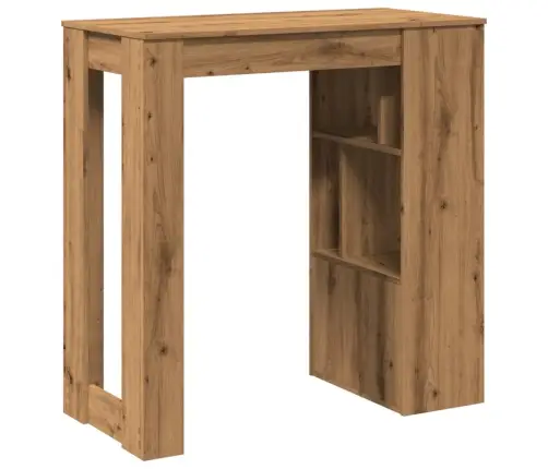 Bāra Galds Ar Plauktiem, 102X50X103,5 Cm, Inženierijas Koks Vidaxl