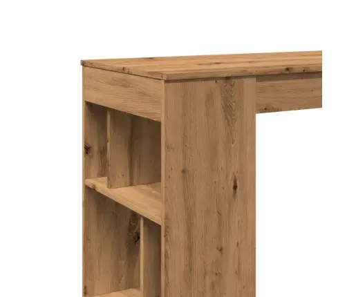 Bāra Galds Ar Plauktiem, 102X50X103,5 Cm, Inženierijas Koks Vidaxl