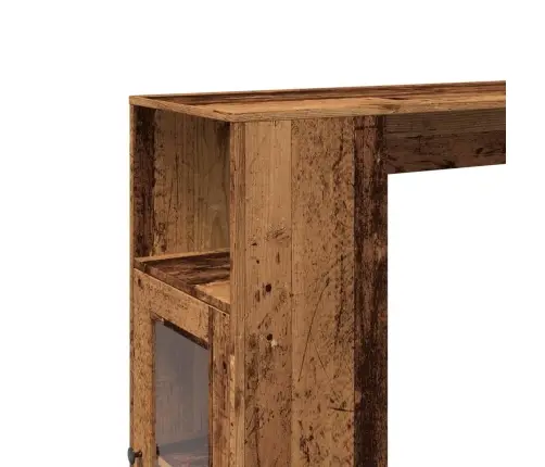 Bāra Galds Ar Plauktiem, Veca Koka, 101X40X103,5 Cm Vidaxl