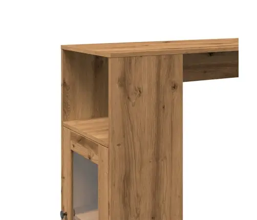 Bāra Galds Ar Plauktiem, Koka Krāsa, 101X40X103,5 Cm Vidaxl