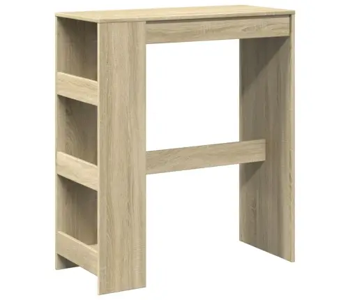 Bāra Galds Ar Plauktiem, Ozola Krāsa, 90X40X103,5 Cm Vidaxl