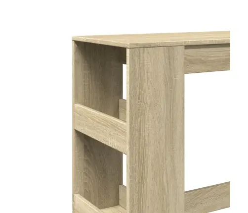 Bāra Galds Ar Plauktiem, Ozola Krāsa, 90X40X103,5 Cm Vidaxl