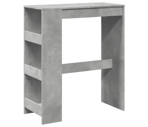 Baarilaud Riiulitega, Betoonhall, 90X40X103,5 cm Tehispuit