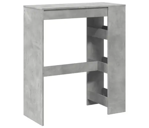 Baarilaud Riiulitega, Betoonhall, 90X40X103,5 cm Tehispuit