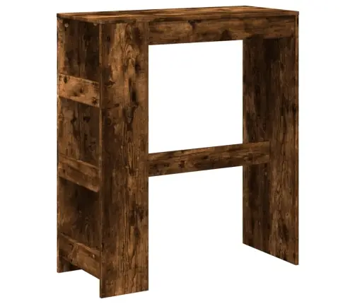 Baro Stalas Su Lentynomis, Dūminis, 90X40X103,5cm Mediena