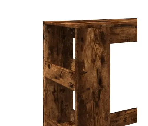 Baro Stalas Su Lentynomis, Dūminis, 90X40X103,5cm Mediena