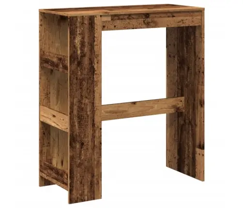 Bāra Galds Ar Plauktiem, Veca Koka, 90X40X103,5 Cm Vidaxl