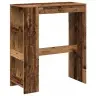 Bāra Galds Ar Plauktiem, Veca Koka, 90X40X103,5 Cm Vidaxl