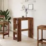 Bāra Galds Ar Plauktiem, Veca Koka, 90X40X103,5 Cm Vidaxl