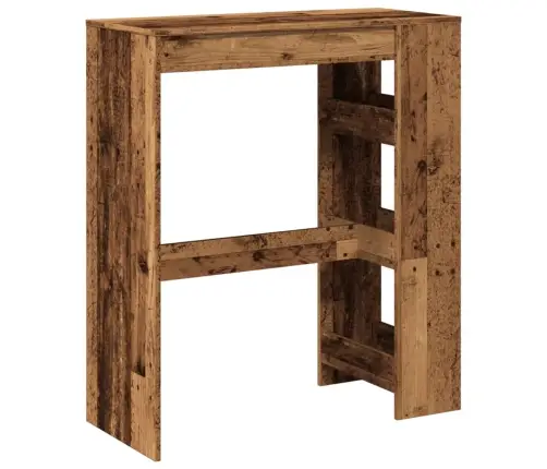 Bāra Galds Ar Plauktiem, Veca Koka, 90X40X103,5 Cm Vidaxl