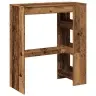 Bāra Galds Ar Plauktiem, Veca Koka, 90X40X103,5 Cm Vidaxl