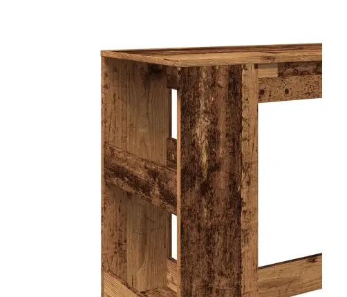 Bāra Galds Ar Plauktiem, Veca Koka, 90X40X103,5 Cm Vidaxl