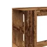 Bāra Galds Ar Plauktiem, Veca Koka, 90X40X103,5 Cm Vidaxl