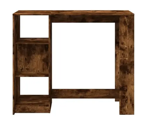 Bāra Galds Ar Plauktiem, Ozolkoka Krāsā, 124X46X103,5 Cm Vidaxl