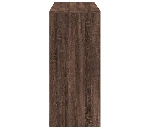Bāra Galds Ar Plauktiem, Brūna Ozolkoka Krāsā, 124X46X103,5 Cm Vidaxl