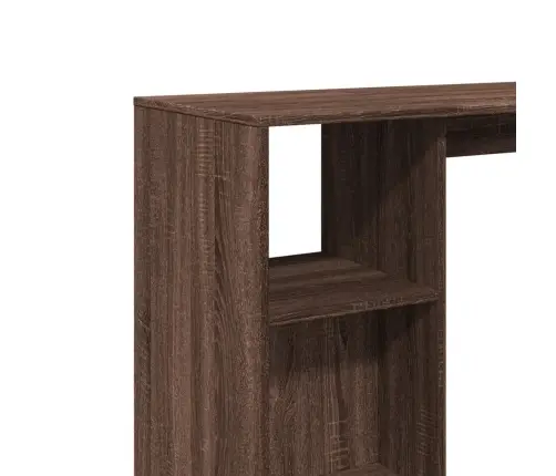 Bāra Galds Ar Plauktiem, Brūna Ozolkoka Krāsā, 124X46X103,5 Cm Vidaxl