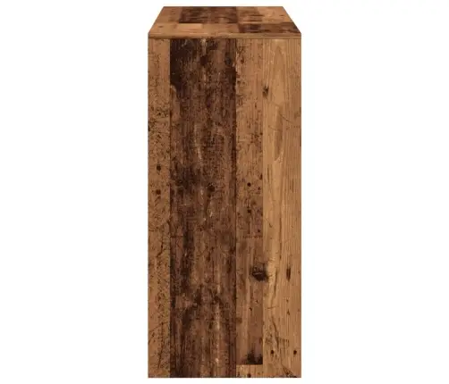 Bāra Galds Ar Plauktiem, Veca Koka, 124X46X103,5 Cm Vidaxl
