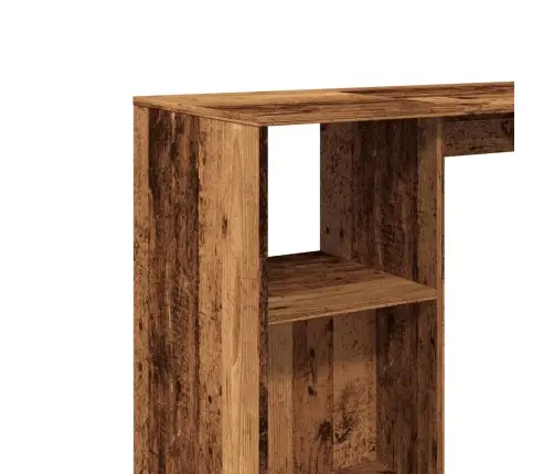 Bāra Galds Ar Plauktiem, Veca Koka, 124X46X103,5 Cm Vidaxl