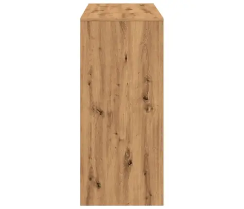 Bāra Galds Ar Plauktiem, Koka Krāsa, 124X46X103,5 Cm Vidaxl