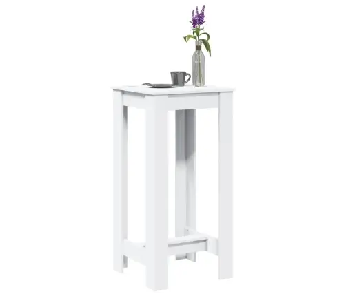 Baarilaud, Valge, 51 X 50 X 103,5 cm Tehispuit