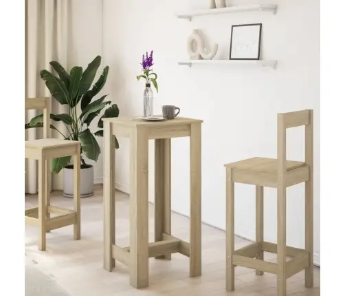 Bāra Galdiņš, Ozola Krāsa, 51X50X103,5 Cm, Inženierijas Koks Vidaxl