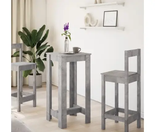 Kafijas Galdiņš, Pelēks, 51X50X103,5 Cm, Inženierijas Koks Vidaxl