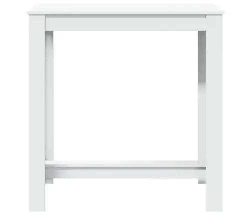 Baro Stalas, Baltos Spalvos, 102X50X103,5cm Apdirbta Mediena