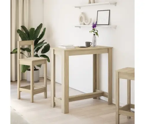 Bāra Galdiņš, Ozola Krāsa, 102X50X103,5 Cm, Inženierijas Koks Vidaxl