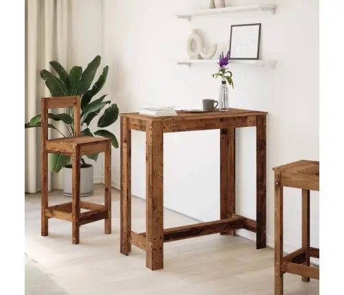 Baro Stalas, Medienos, 102X50X103,5cm Apdirbta Mediena