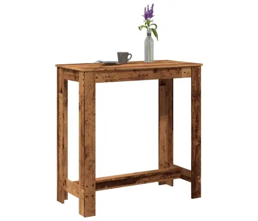 Baro Stalas, Medienos, 102X50X103,5cm Apdirbta Mediena
