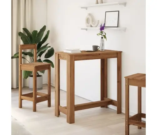 Bāra Galdiņš, Koka Krāsa, 102X50X103,5 Cm, Inženierijas Koks Vidaxl