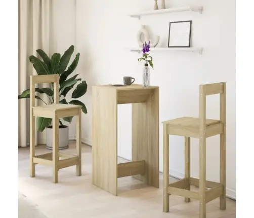 Bāra Galdiņš, Ozola Krāsa, 51X50X103,5 Cm, Inženierijas Koks Vidaxl