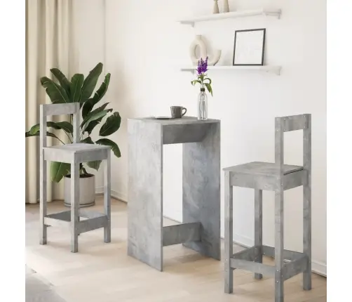 Kafijas Galdiņš, Pelēks, 51X50X103,5 Cm, Inženierijas Koks Vidaxl