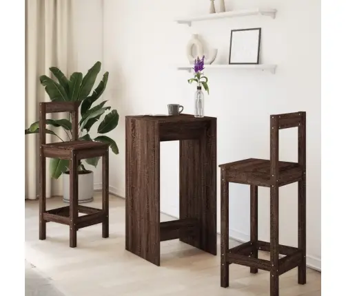 Baarilaud, Pruun Tamm, 51 X 50 X 103,5 cm Tehispuit