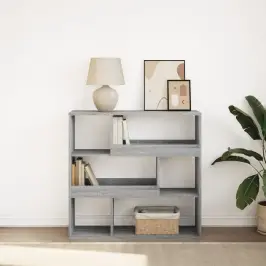 Grāmatu Plaukts, Pelēka Ozolkoka, 100X33X94,5 Cm Vidaxl