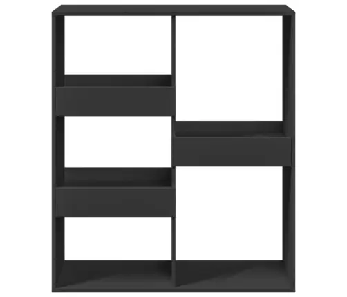 Grāmatu Plaukts, Aizslietnis, Melns, 100X30X115 Cm Vidaxl