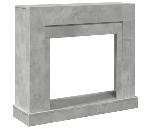 Kamīna Apmale, Betona Pelēks, 100X30X87,5 Cm, Konstruēts Koks Vidaxl
