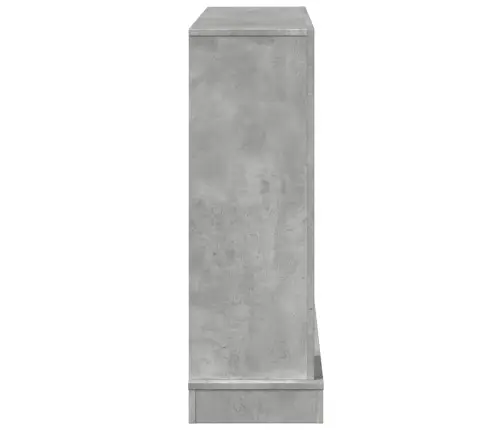 Kamīna Apmale, Betona Pelēks, 100X30X87,5 Cm, Konstruēts Koks Vidaxl