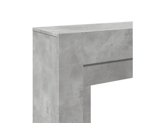 Kamīna Apmale, Betona Pelēks, 100X30X87,5 Cm, Konstruēts Koks Vidaxl