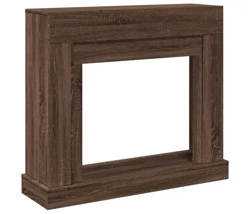 Kamīna Apmale, Brūna Ozola, 100X30X87,5 Cm, Konstruēts Koks Vidaxl