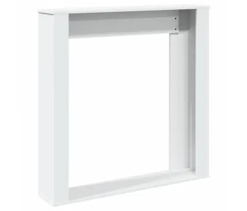 Židinio Apvadas, Baltos Spalvos, 100X20X100cm Apdirbta Mediena