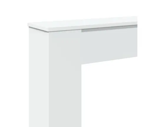 Židinio Apvadas, Baltos Spalvos, 100X20X100cm Apdirbta Mediena