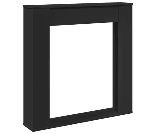 Kamina Ümbritsev Osa, Must, 100X20X100 cm Tehispuit