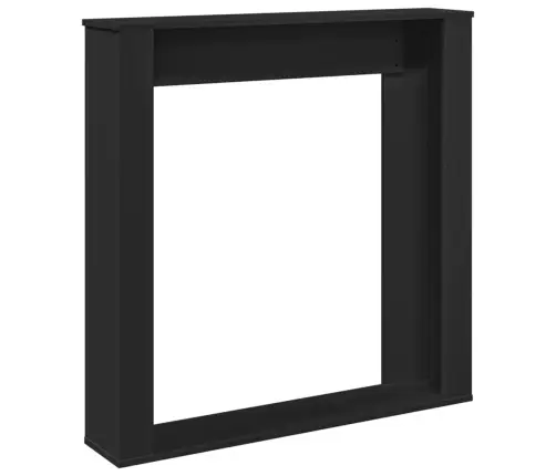 Kamina Ümbritsev Osa, Must, 100X20X100 cm Tehispuit