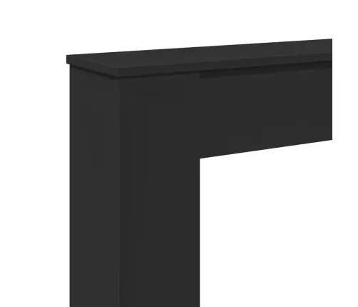 Kamina Ümbritsev Osa, Must, 100X20X100 cm Tehispuit