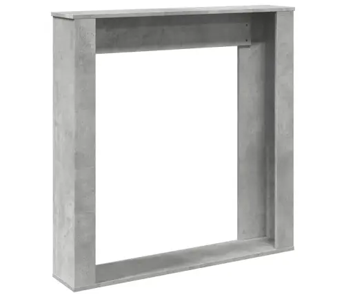 Kamīna Apmale, Betona Pelēks, 100X20X100 Cm, Konstruēts Koks Vidaxl